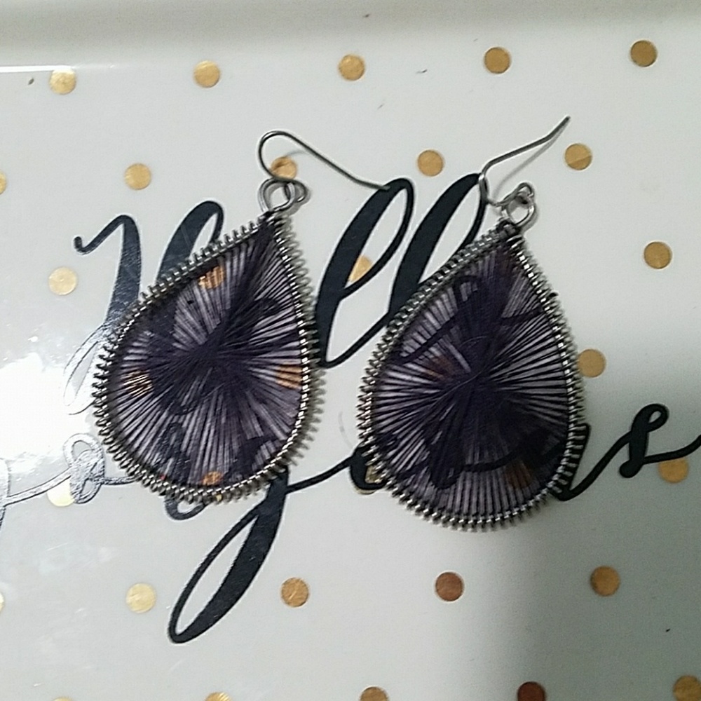 Purple earrings